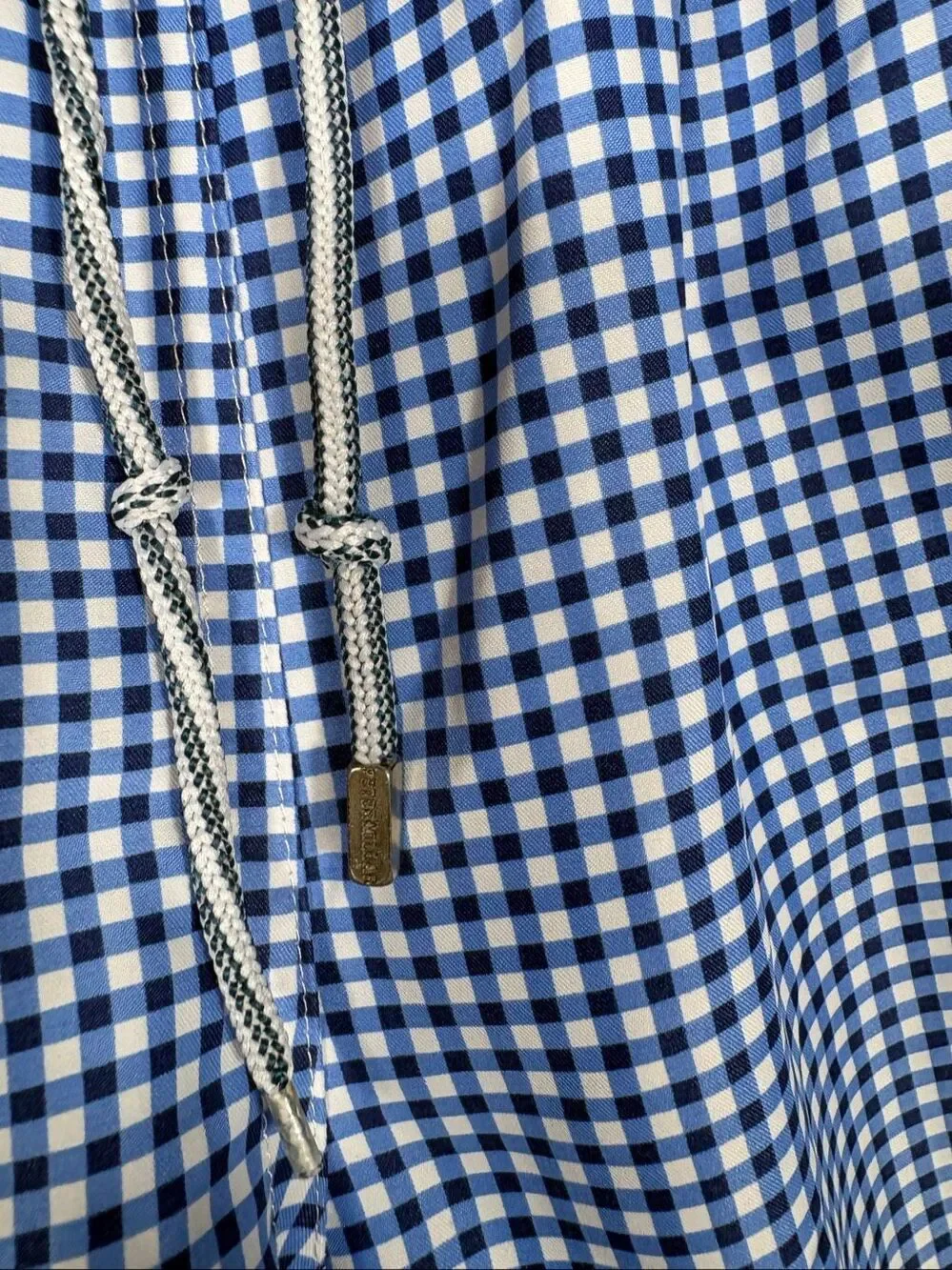 Peter Millar Gingham print swimming trunks size L